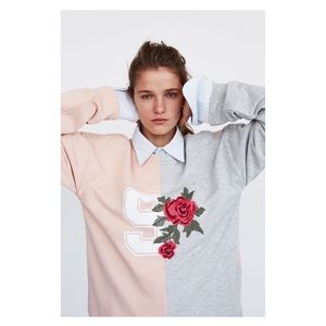 ❗️SOLD❗️ NWOT Zara Embroidered Sweatshirt